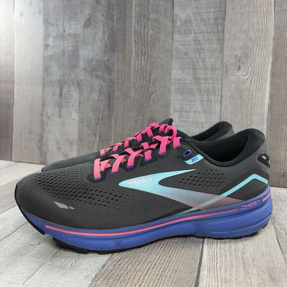 Brooks Ghost 15 Women's Size 10 Road Running Shoes Athletic Sneakers Dark Gray - Picture 1 of 15